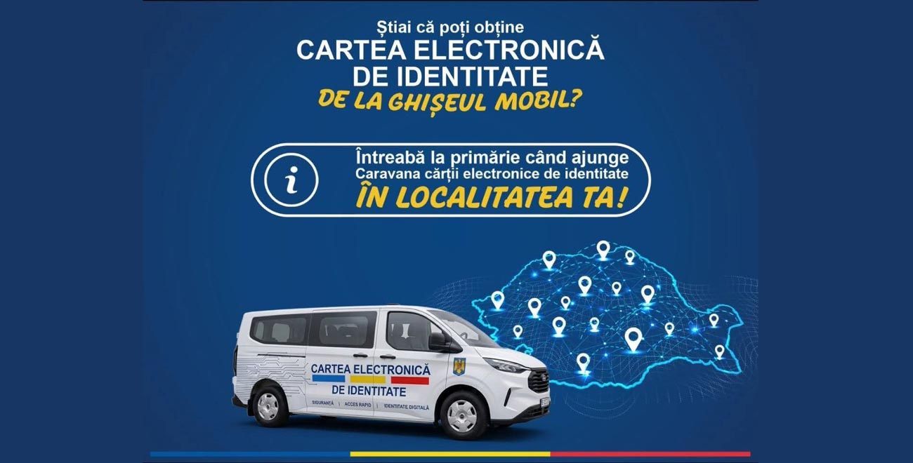 Caravana pentru eliberarea Cărții Electronice de Identitate ajunge la Gropeni, Grădiștea și Racovița