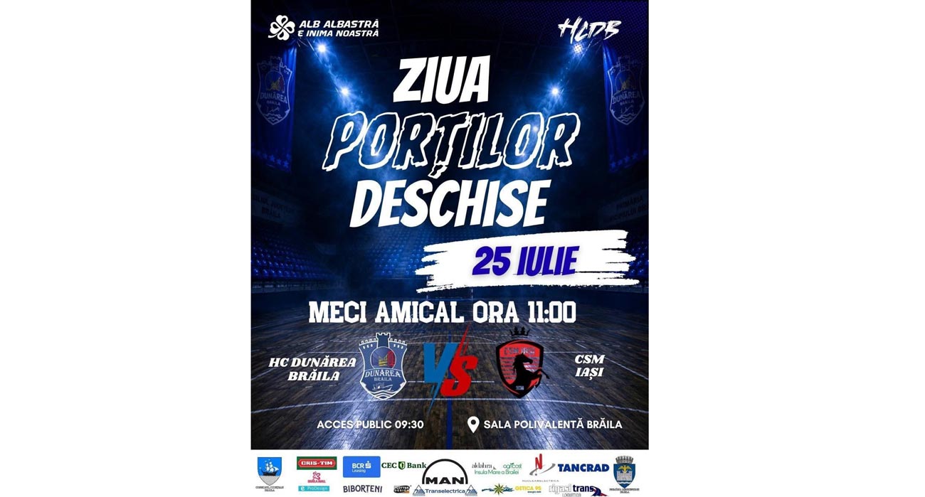“Ziua Porților Deschise” la HC Dunărea Brăila