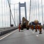 Șanț de drenaj pentru protejarea podului peste Dunăre. Restricții de circulație până pe 10 august