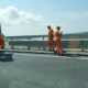 Șanț de drenaj pentru protejarea podului peste Dunăre. Restricții de circulație până pe 10 august
