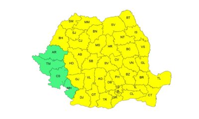 BRĂILA: Cod galben de vijelii și averse însemnate cantitativ