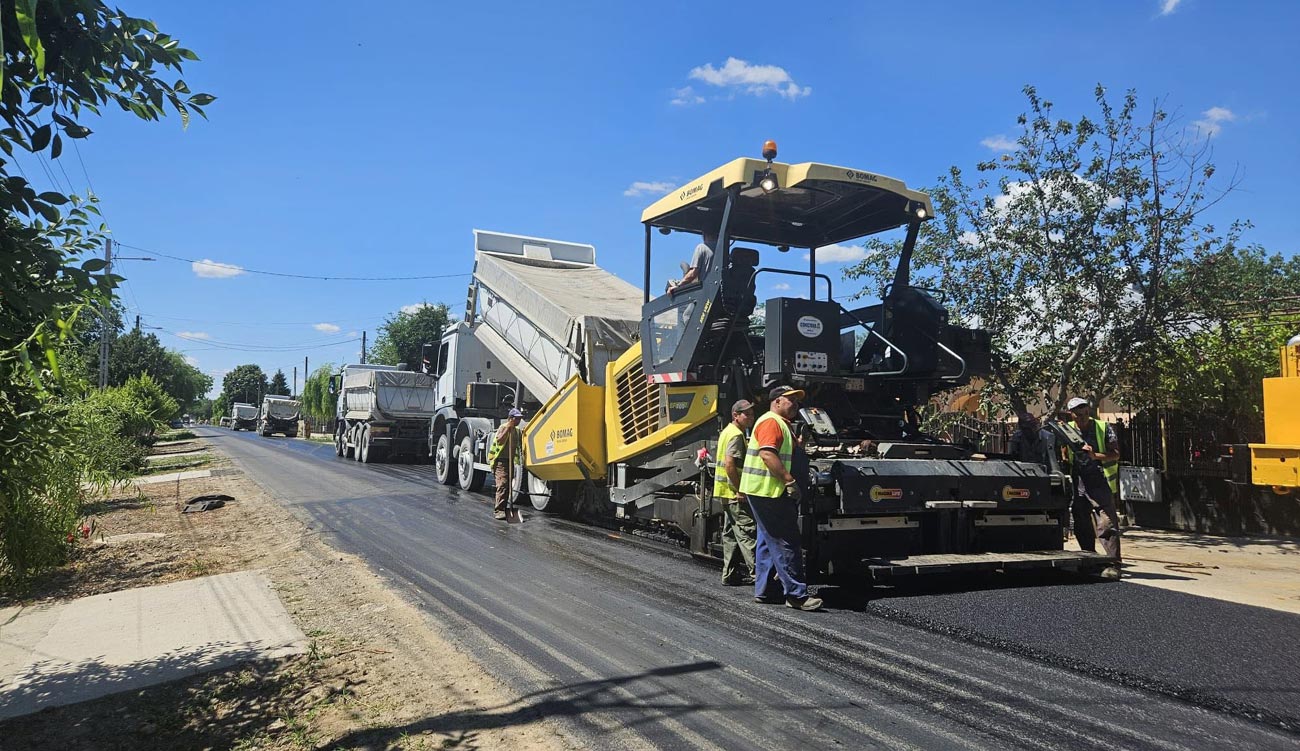 Lucrări de întreținere a drumurilor județene din Brăila