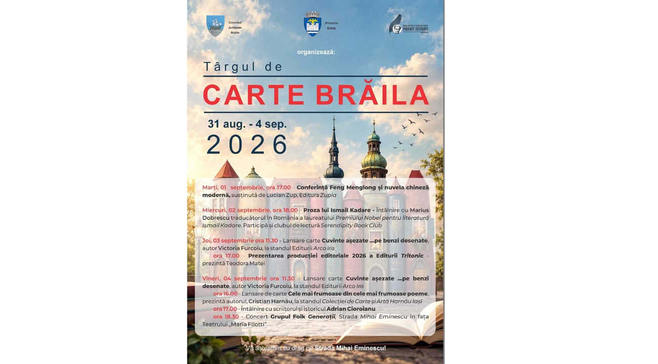 Nu ratați evenimentele organizate cu prilejul Târgului de Carte de pe Regală