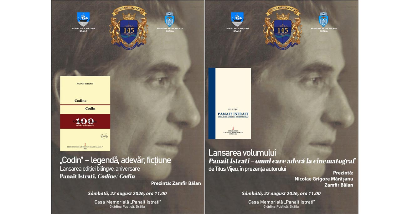 Lansări de carte la Casa Memorială „Panait Istrati”
