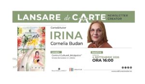 Romanul „Irina”, de Cornelia Budan, lansat la Centrul Cultural Nicăpetre