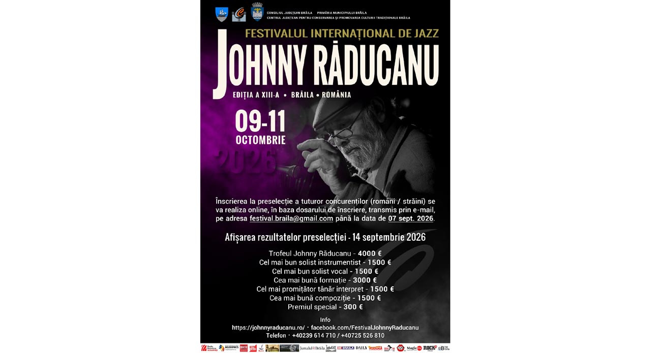 7 septembrie - data limită pentru înscrierea la Festivalul „Johnny Răducanu”