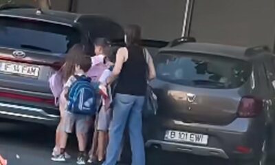 Copii filmați în portbagajul unei mașini. Poliția a deschis o anchetă