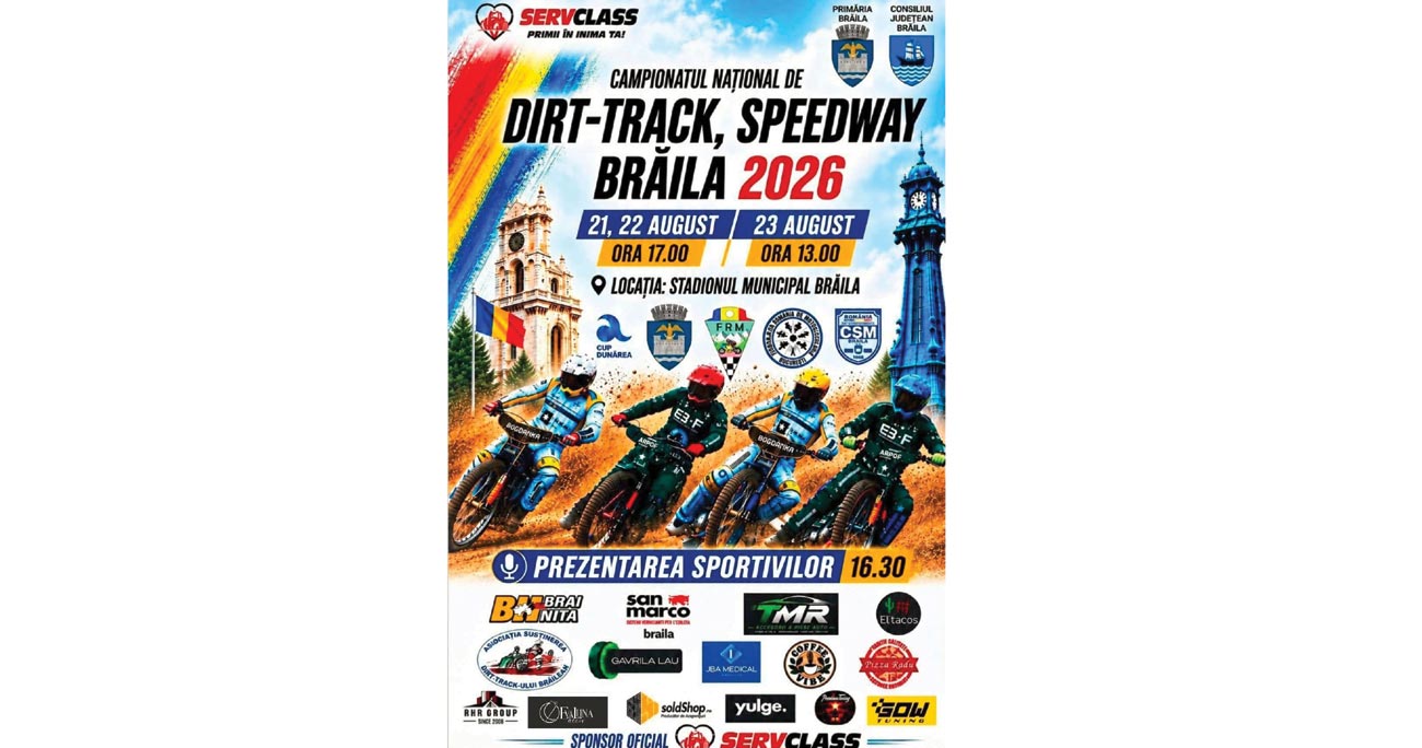 La Brăila se vor decerna titlurile naționale pe 2026 la dirt track