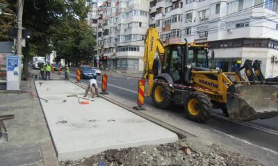 Lucrare în premieră: plăci din beton în staţia de la Telefoane