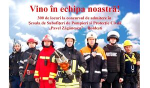 300 de locuri disponibile la Școala de Pompieri Boldești. Înscrierile pentru sesiunea septembrie –decembrie 2026 au început
