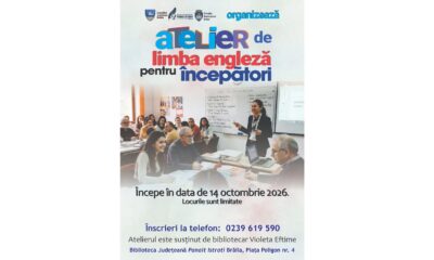 Atelier de limba engleză la Biblioteca Județeană