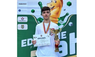 Teodor Cosmin Nedelcu, dublu medaliat cu aur la Campionatul Național de Șah pe echipe