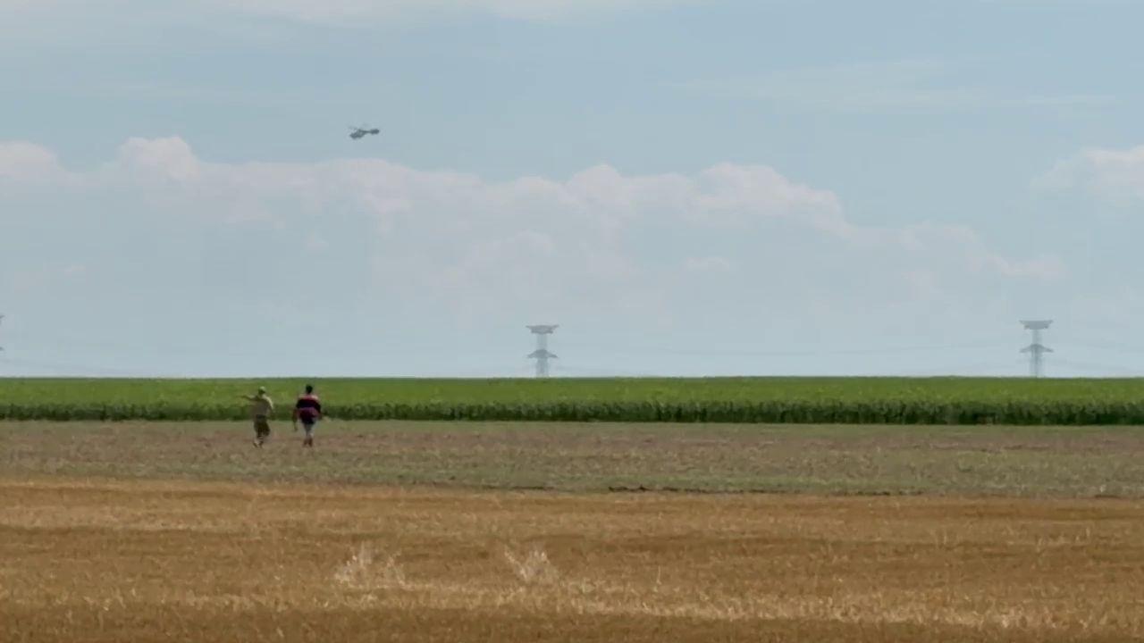 Posibilă dronă căzută în zona Gropeni