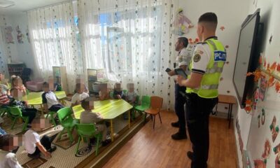 Educație rutieră pentru cei mici. Exemple practice și dialog interactiv cu polițiștii