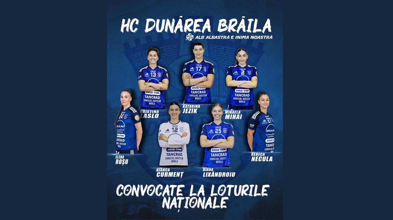 HC Dunărea Brăila dă cele mai multe jucătoare la lot pentru Turneul Final Four al EHF Euro Cup 2026