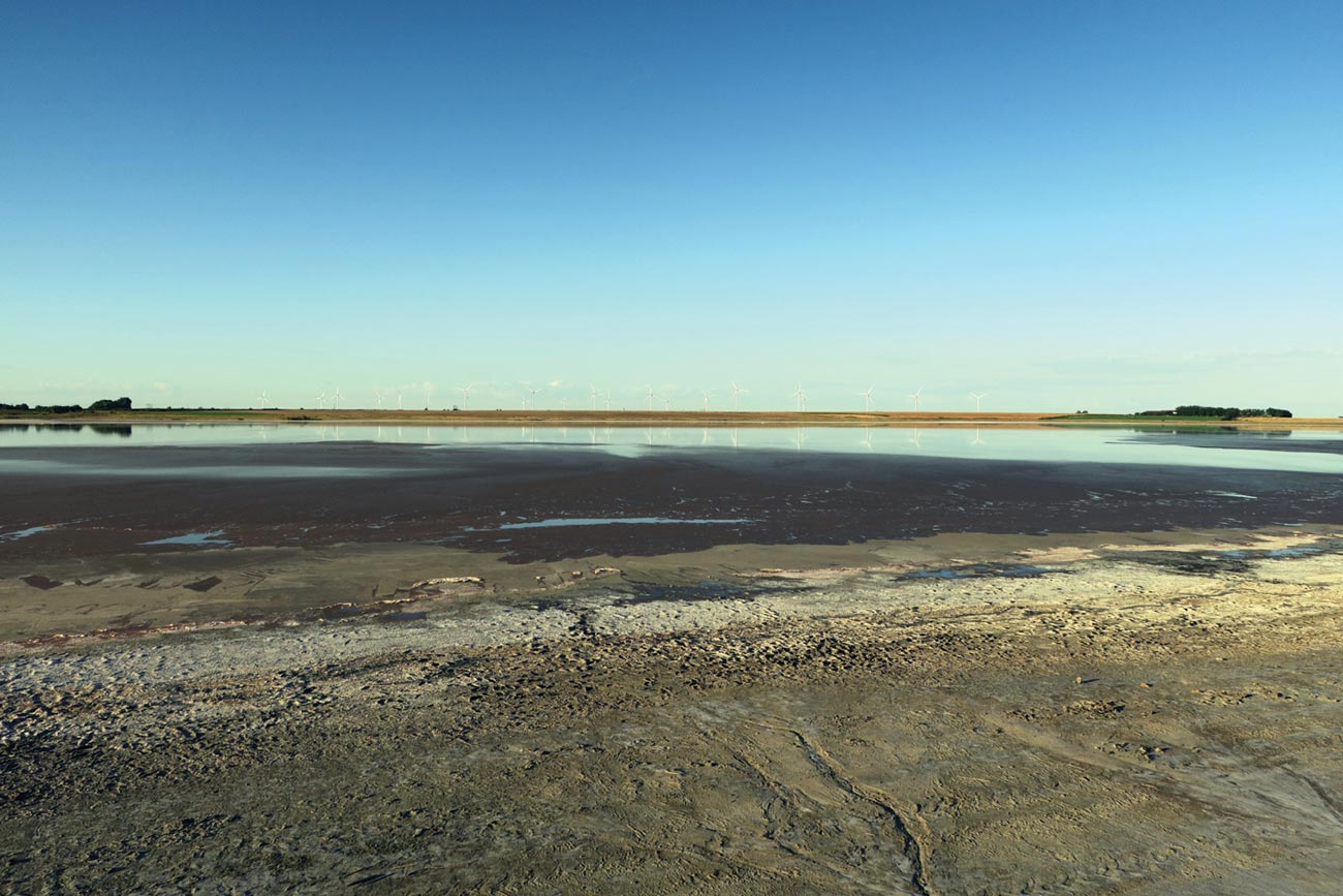 Lacul sărat de la Movila Miresii aproape s-a evaporat