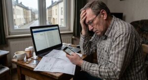 Câți bani a pierdut un pensionar în urma unei false comenzi online. Escrocii au făcut peste 40 de transferuri din contul bătrânului