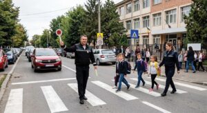 Polițiștii au ca prioritate siguranța elevilor. Despre importanța atenției în trafic