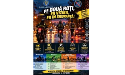 Motocicliști, mopediști, bicicliști și conducători de trotinete, în atenția polițiștilor