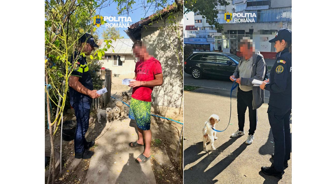 Polițiștii Biroului pentru Protecția Animalelor au venit cu sfaturi pentru deținătorii de animale