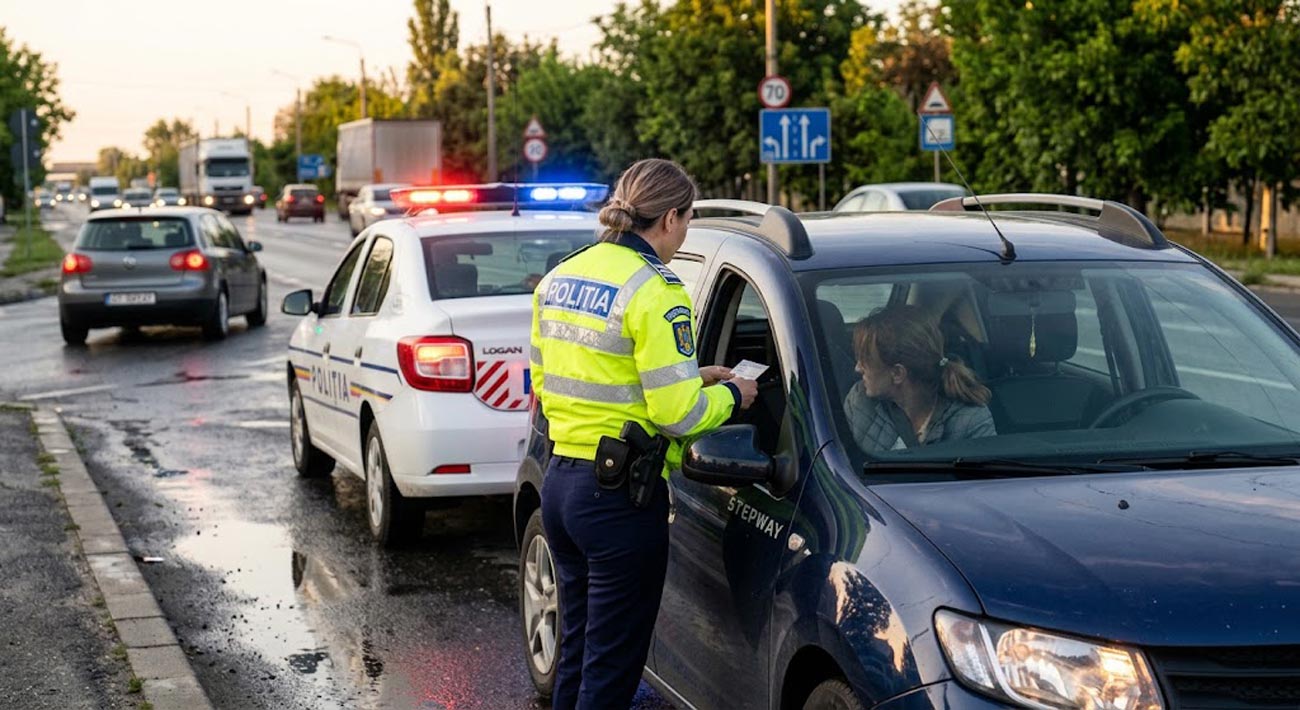 O femeie a fost prinsă la volan, deși figura cu permisul retras din motive medicale