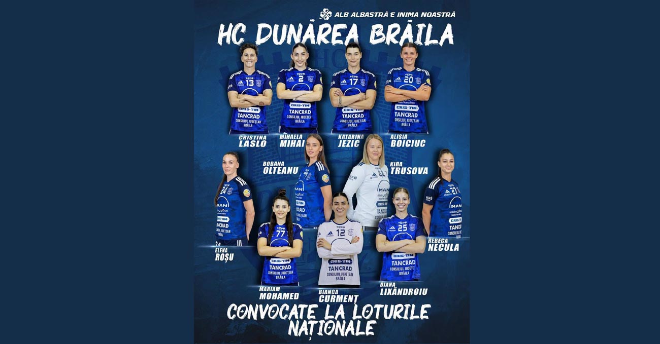 HC Dunărea Brăila dă cele mai multe jucătoare la lotul național