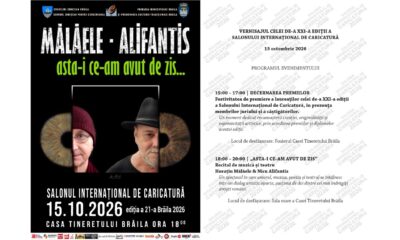 Caricaturiști din 57 de țări la ediția 2026 a Salonului Internațional de Caricatură de la Brăila