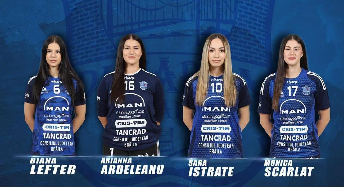 Patru handbaliste de la HC Dunărea convocate la lotul național de tineret
