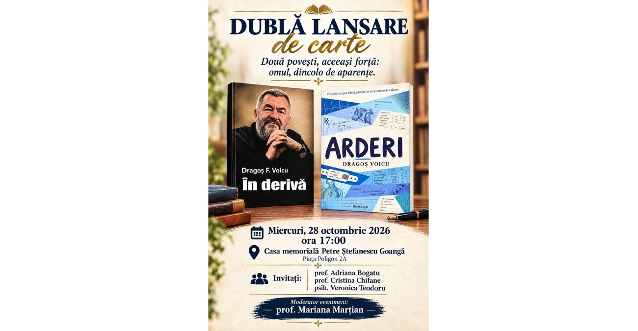 Dr. Dragoș F. Voicu, dublă lansare de carte