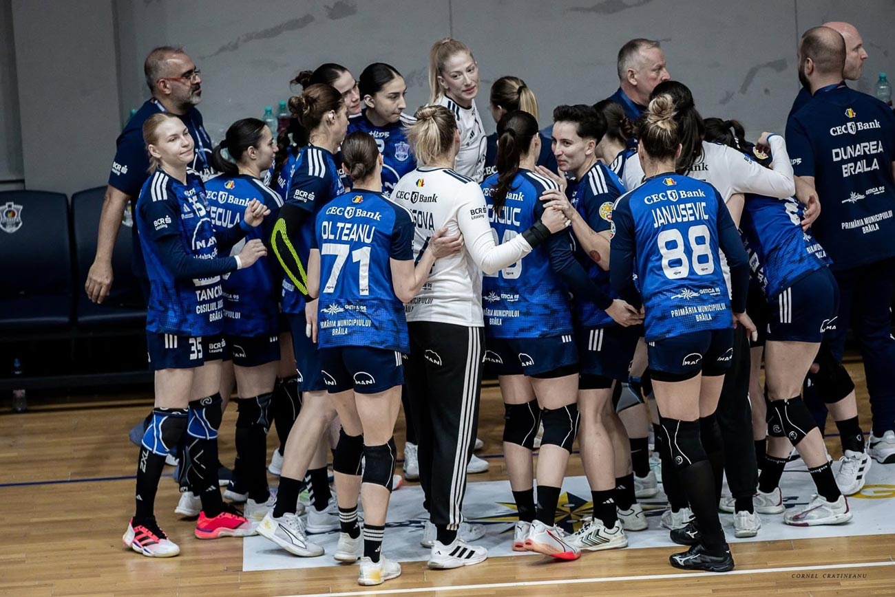 Victorie categorică. HC Dunărea Brăila a învins CSM Iași cu 33-22 și ocupă poziția a doua în clasamentul Ligii Florilor