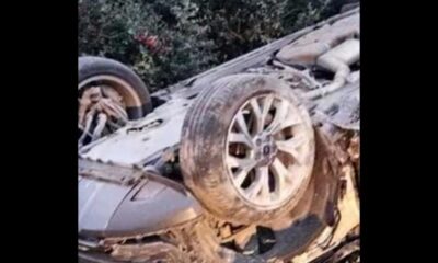 Un bucureștean s-a răsturnat cu mașina lângă stațiunea Lacu Sărat