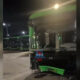 Mașini distruse, un stâlp doborât - pagubele produse de un șofer de autobuz prins băut la volan