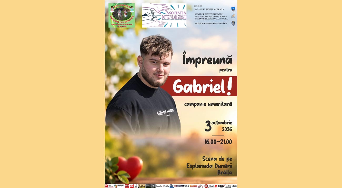 Spectacol caritabil pe Esplanada Dunării. ”Împreună pentru Gabriel” în lupta pentru sănătate