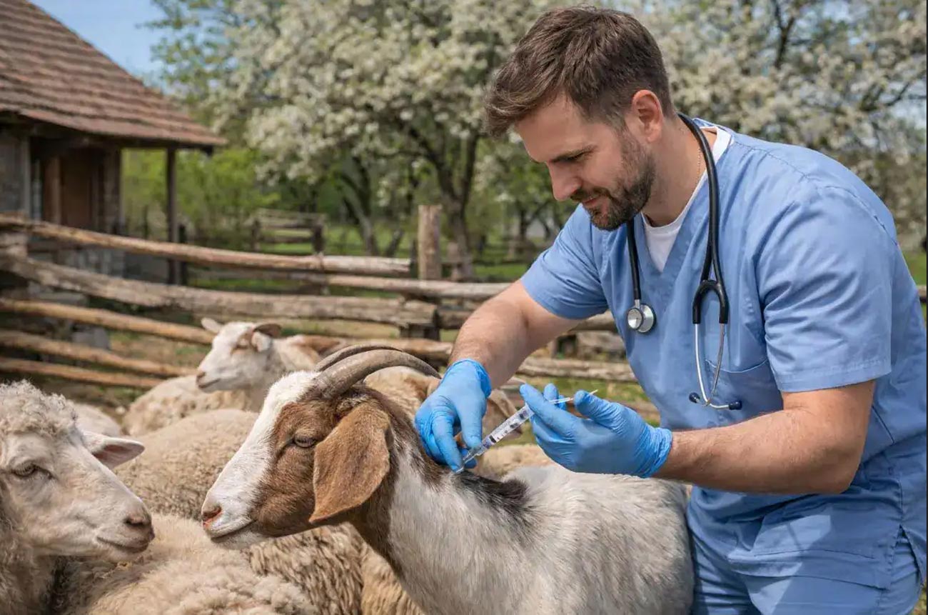 Începe vaccinarea gratuită la ovine și caprine în județul Brăila